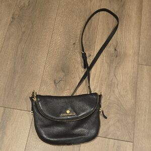 Vince Camuto Black Crossbody Bag with Gold Accents